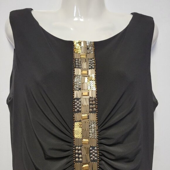 Jolibel Black Strapless Sequin Dress Size 10 - NWOT - Picture 2 of 13
